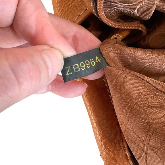 Vintage Fossil Brown Leather Shoulder Bag Tote Purse Classic Everyday Handbag - Picture 15 of 16